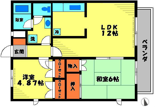 プレステージ稲城の間取り