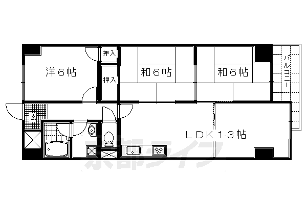 インペリアル京都の間取り