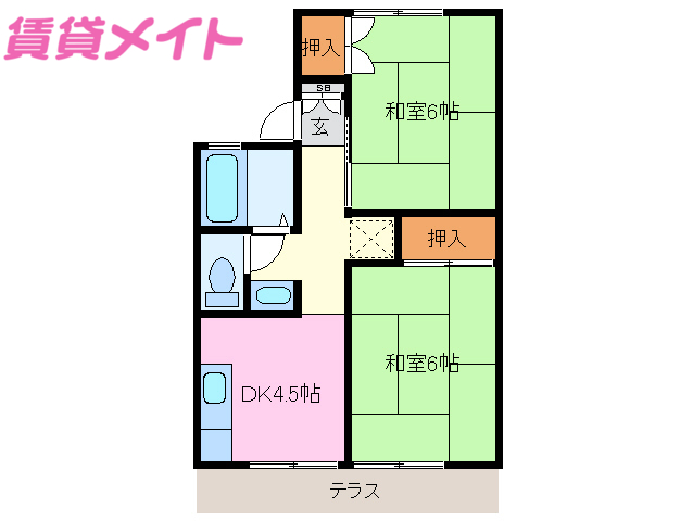 パレーシャル富士見台の間取り