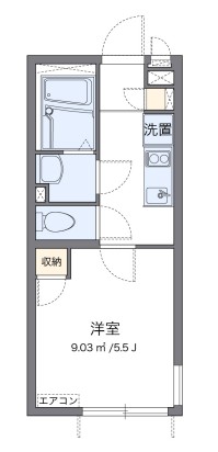 横浜市西区西戸部町のアパートの間取り