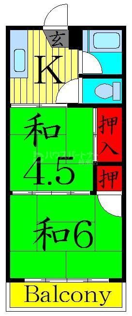 第二大信マンションの間取り