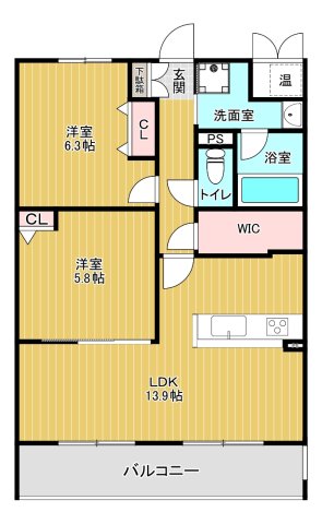 リュクス西明石の間取り