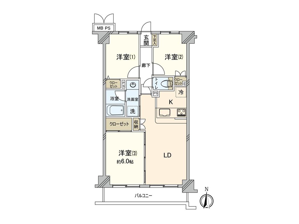 ベルス調布の間取り