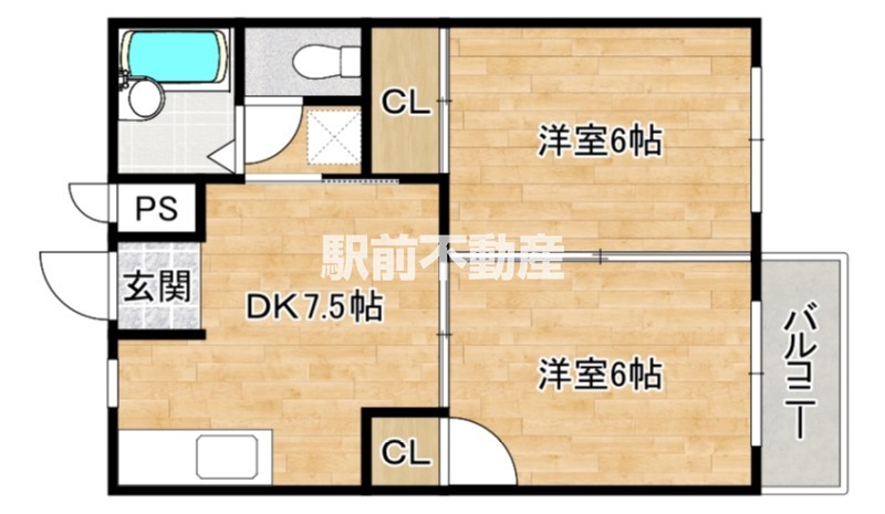 コーポ上府IIの間取り