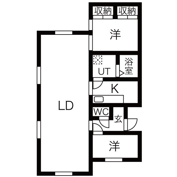 ReRe01(リリイチ)の間取り