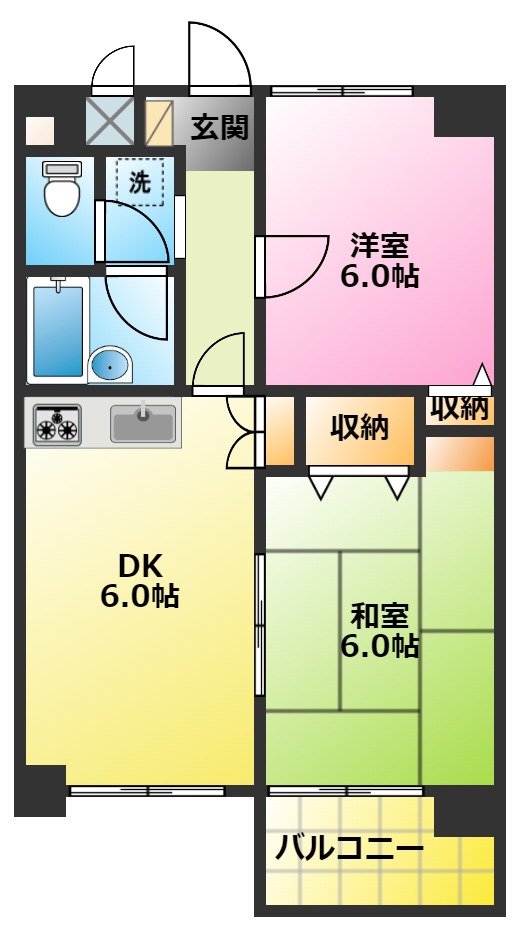 カピトール川崎１の間取り