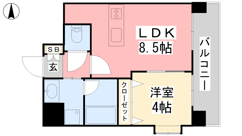 フェニックス西堀端の間取り