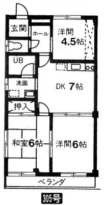 サンハイツの間取り