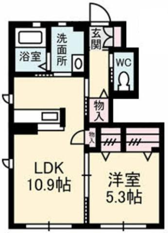 シャーメゾン浦川の間取り