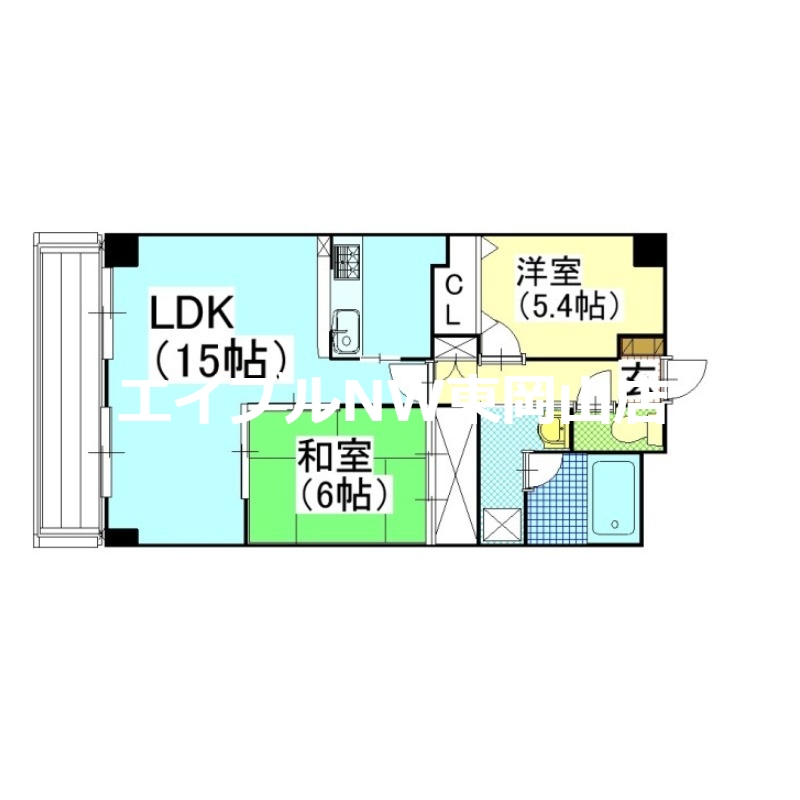 グリーンビレッジ北方の間取り