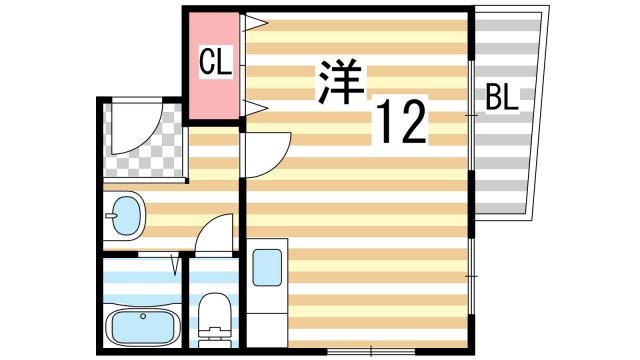 OKハイツ3号館の間取り