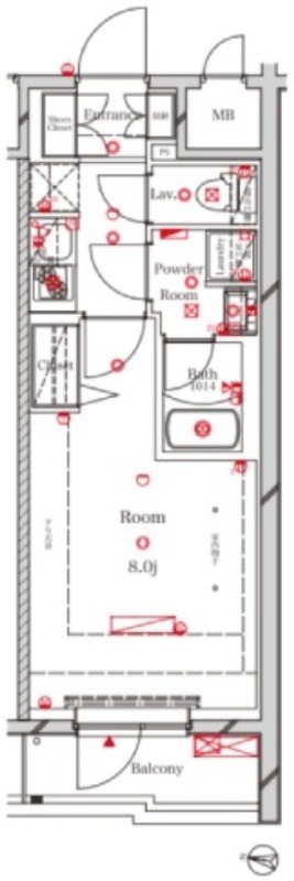 アルテカーサプレスト北千住の間取り