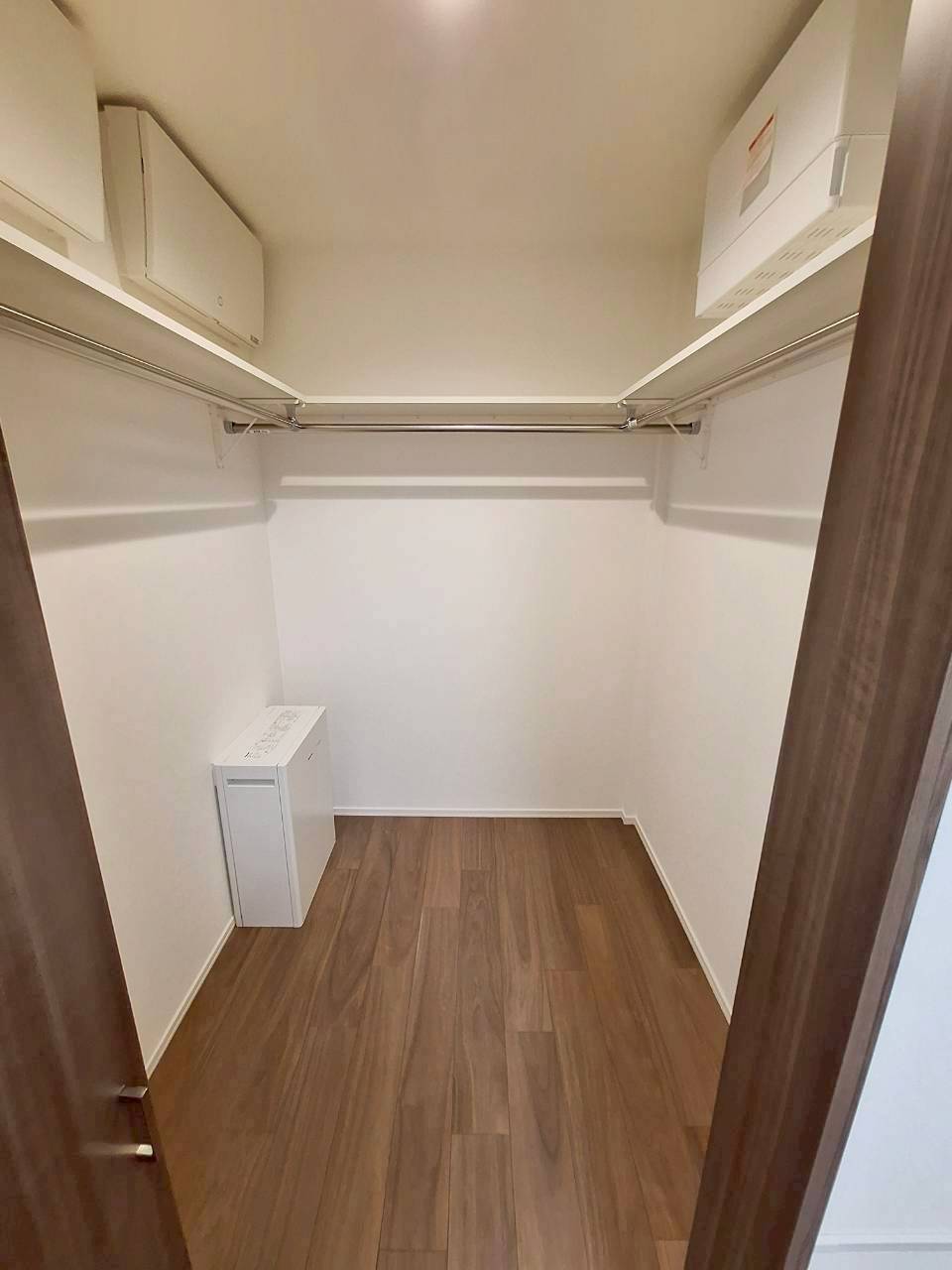 収納　大容量のウォークインクローゼット