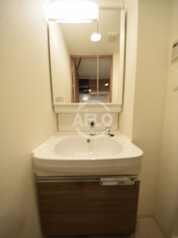 洗面設備　プレサンス松屋町グレース　独立洗面台