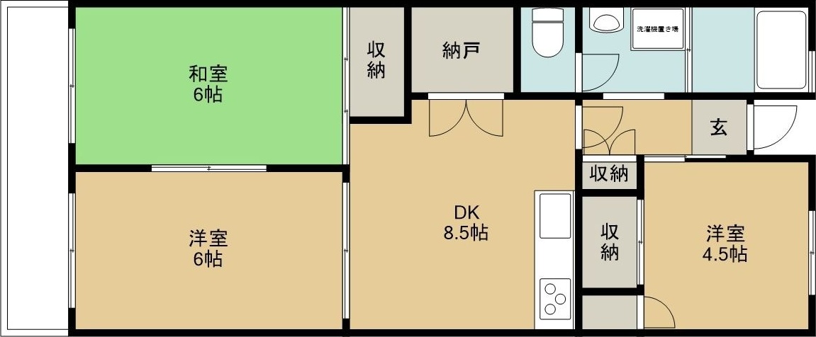 本町住宅の間取り写真