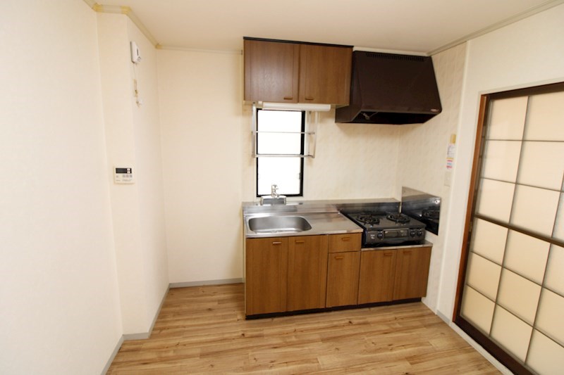 キッチン　ガスコンロ２口のキッチン