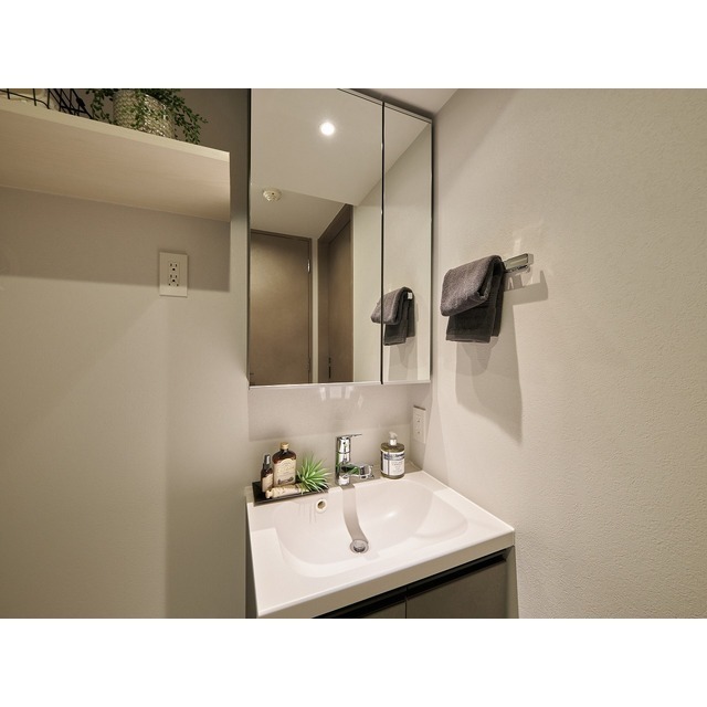 洗面設備　家具・家電の備え付けはありません