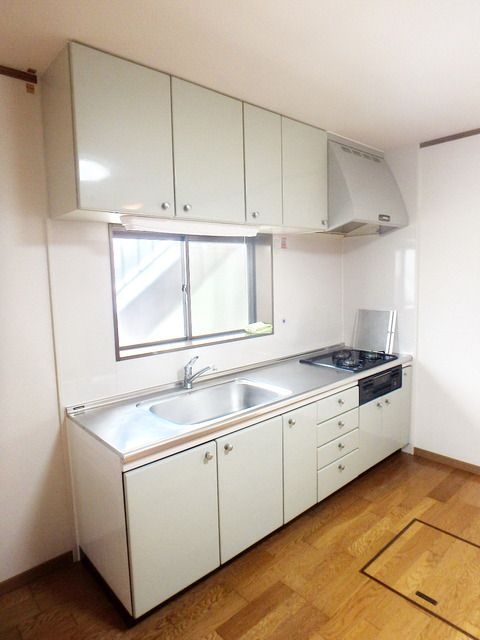キッチン　★グリル付き3口システムキッチン★