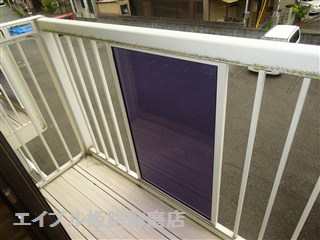 バルコニー　写真は反転のお部屋です