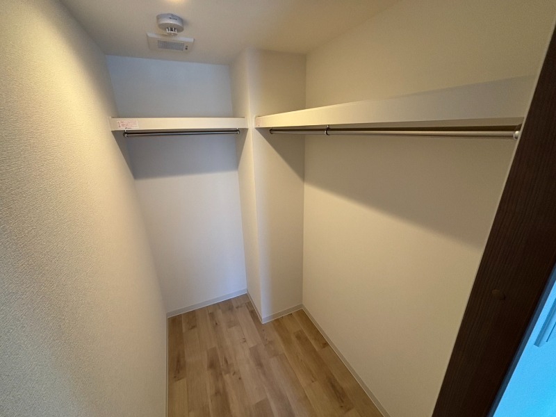 収納　クローゼット。荷物がたくさんあっても問題ないですね。