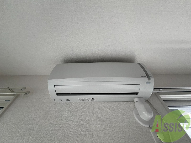 その他設備　エアコンが付いていました。寒暖対策もバッチリです。