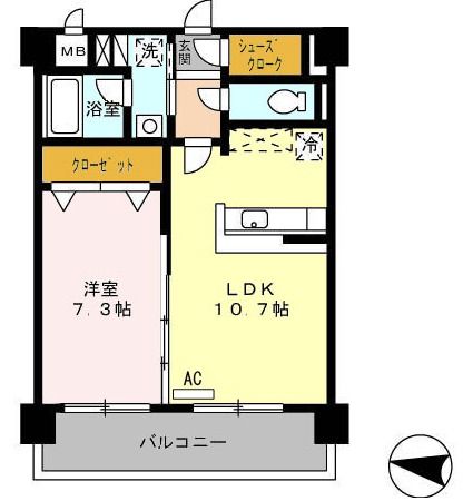 リビオン千代町の間取り写真