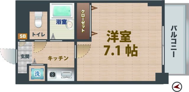 東京メトロ東西線 落合駅 徒歩5分 12階建 築28年の間取り写真