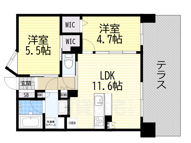 ブライム名古屋の間取り写真