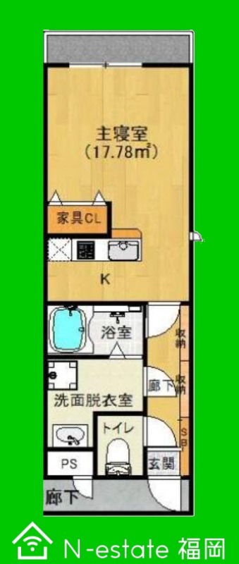 地下鉄空港線 姪浜駅 徒歩8分 3階建 築7年の間取り写真