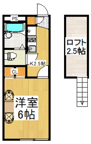 レオパレスプランドールの間取り写真