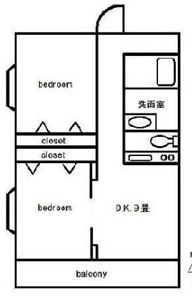 エムエスビルの間取り写真