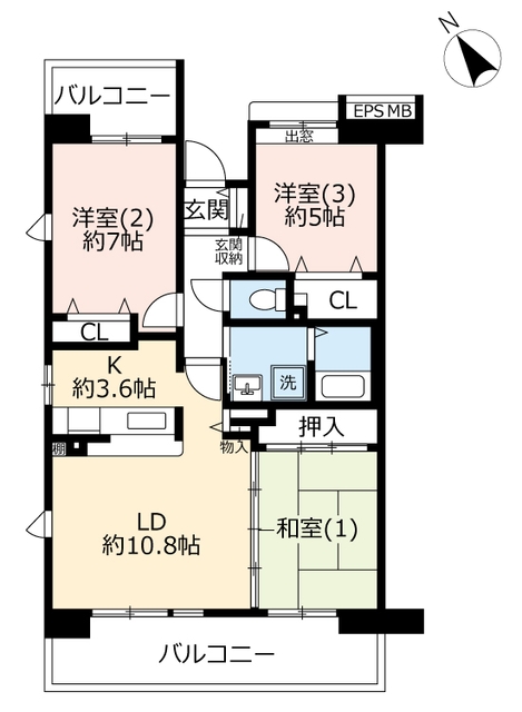 URアミティ八千代台の間取り写真