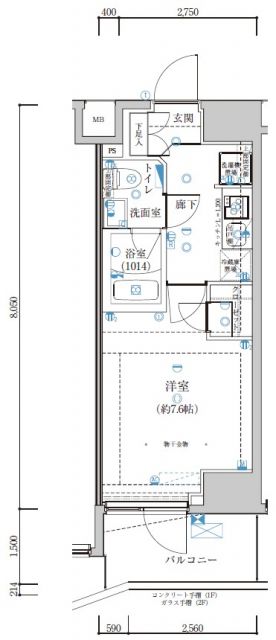 LEXE長原の間取り写真