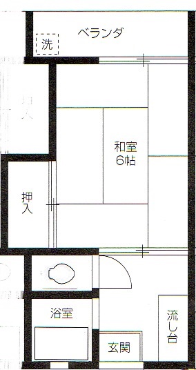 武蔵野市御殿山のアパートの間取り