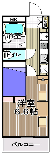 レオパレスメルナカヤの間取り写真