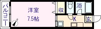 宮城県塩竈市玉川１（アパート）の賃貸物件の間取り