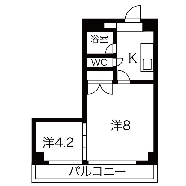 仙台市青葉区柏木のマンションの間取り