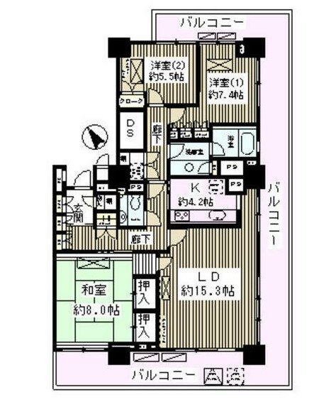 西新宿パークサイドタワーの間取り