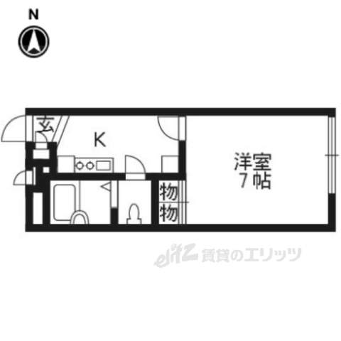 レオパレスメゾンエトワール桂南の間取り