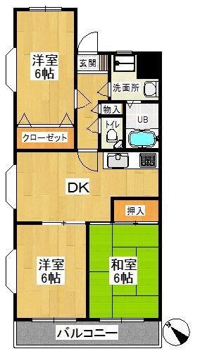 エクレール狭山の間取り