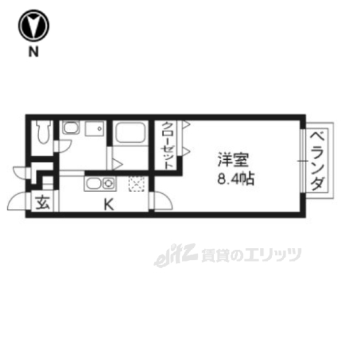 枚方市渚元町のアパートの間取り