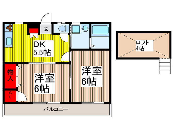 アルス北浦和の間取り