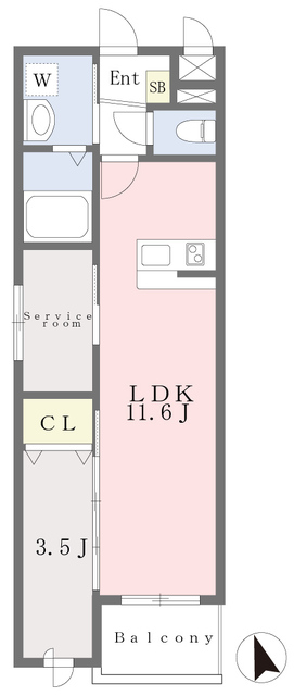 【ＬＩＦＥＦＩＥＬＤ古賀駅前の間取り】