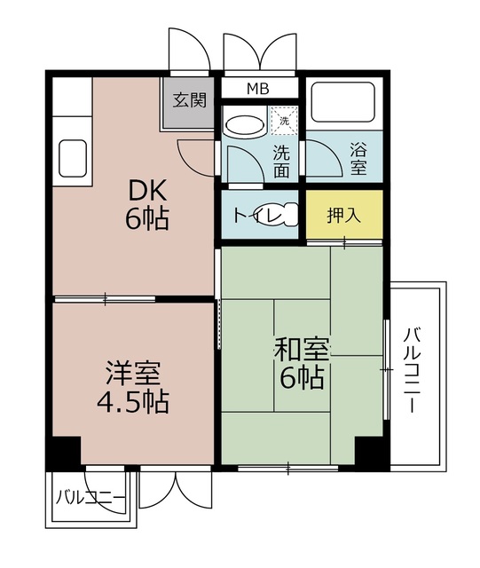 吉岡第1ビルの間取り