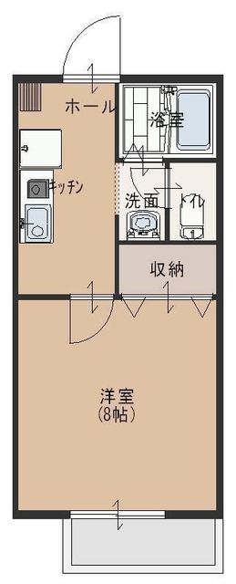 高松市元山町のアパートの間取り