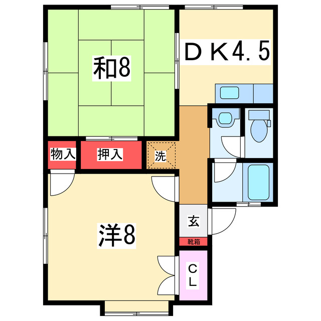 コーポ大橋の間取り