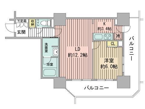 プライムアーバン札幌リバーフロントの間取り