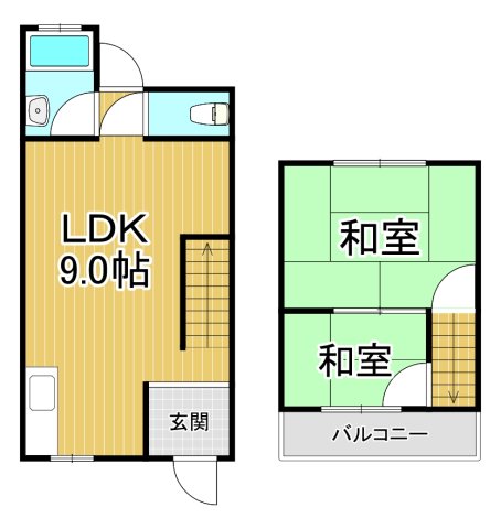 平井3丁目貸家の間取り