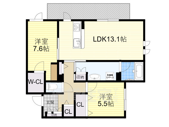 豊中市千里園のマンションの間取り