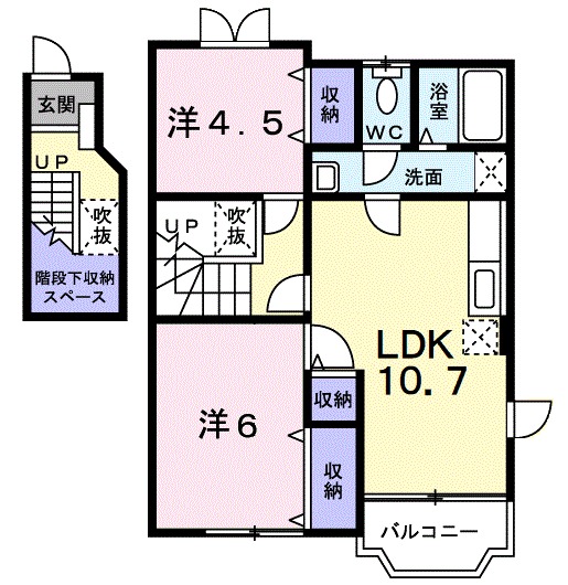 【マスカットネオＢの間取り】